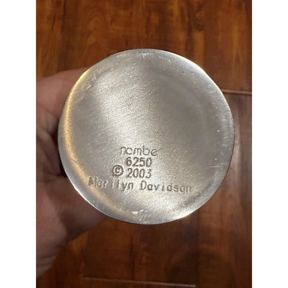 Vintage 2003 Nambe Marilyn Davidson 6250 Silver-Tone Metal Kiddush Cup